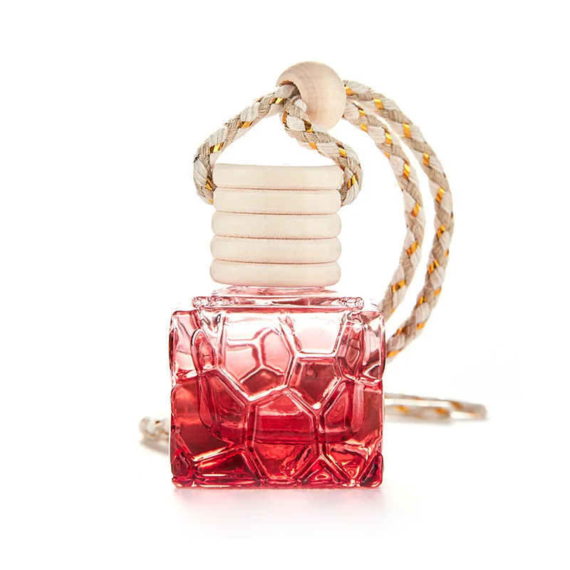 Glass car perfume pendant small empty bottle aromatherapy car hanging perfume bottle car supplies