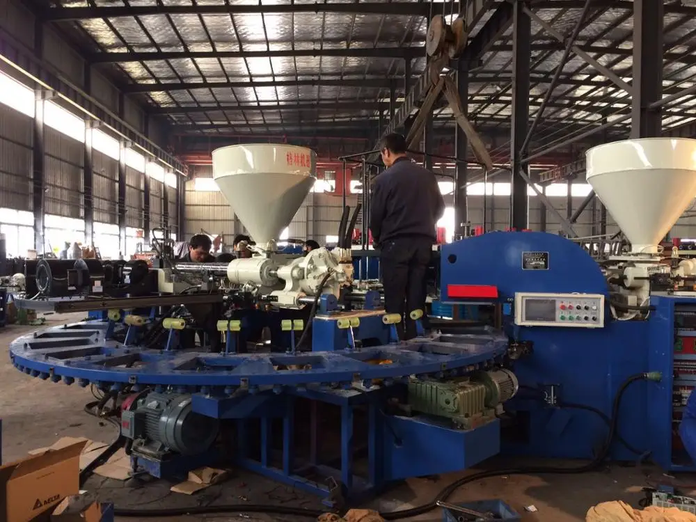 
Rotary PVC slipper and sandal making machine 