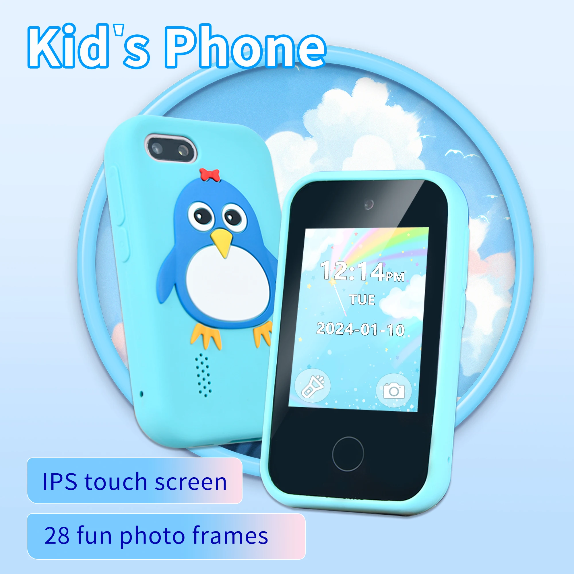 Kids Smart Phone Electrical Mobile Smart Cell Phone Kids Toy Photo Video Music Games Learning Toy Phone