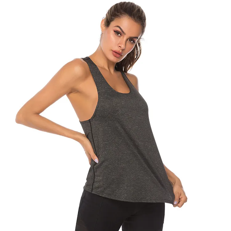 2020 New Arrival Fashion Sleeveless Gym Wear Loose Fit Sportswear OEM Service Fitness & Yoga Wear Adults Top Tank for Women