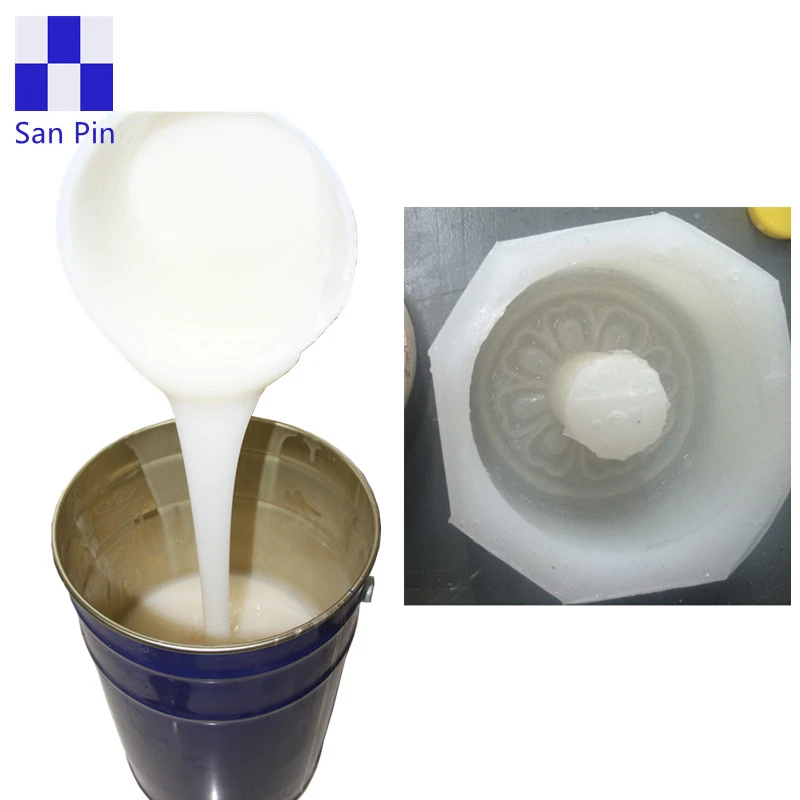 LSR Factory Price RTV-2 Tin Cured Silicone Rubber For Concrete Flowerpot Mold making