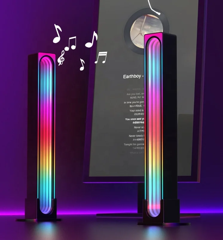 New Smart Glide RGB Multicolor Music Sync Home Decor LED Light Bar for Gaming Streaming Dynamic Light Effects