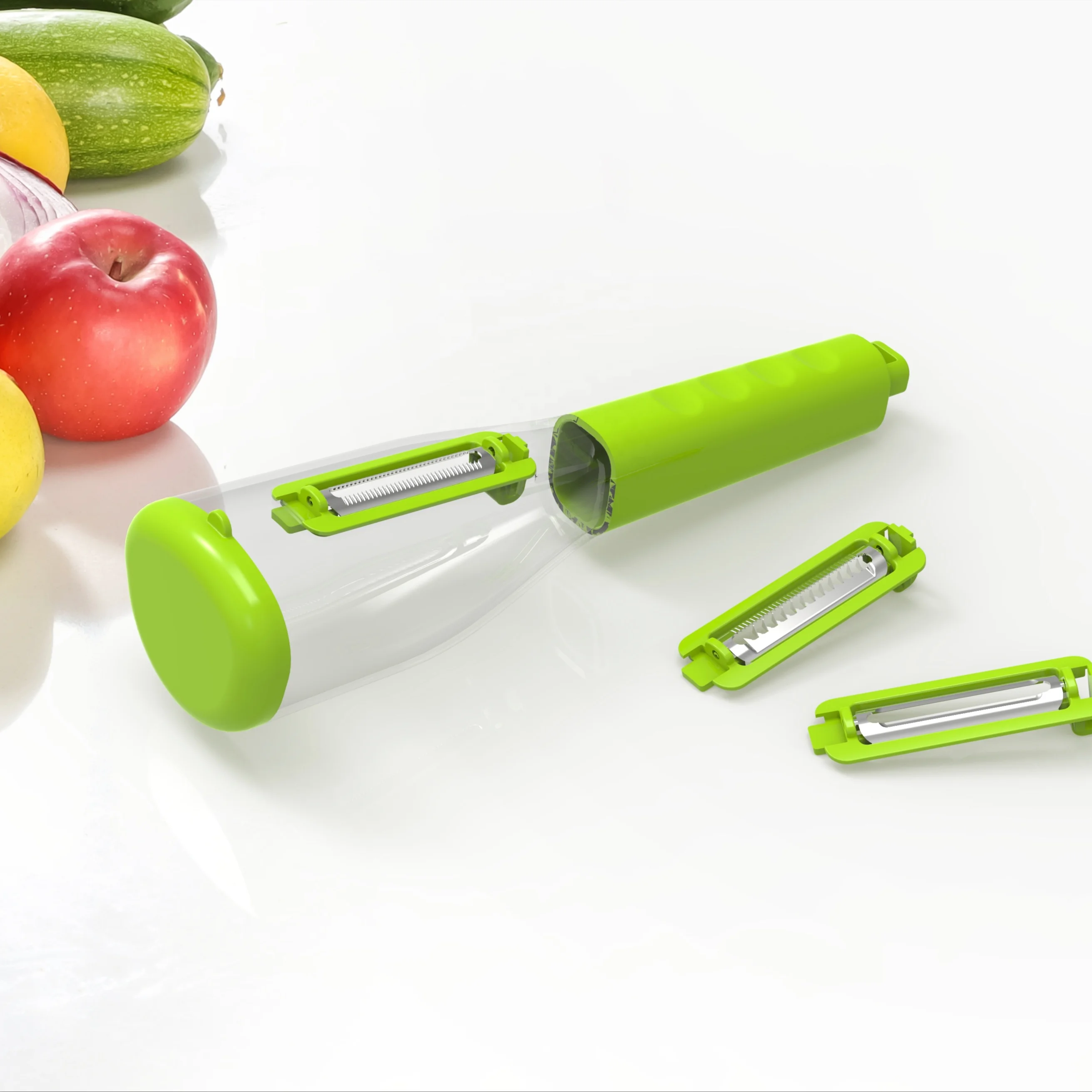 Kitchen Gadgets Video apple Peeler Machine Stainless Steel Magic mango Carrot Peeler