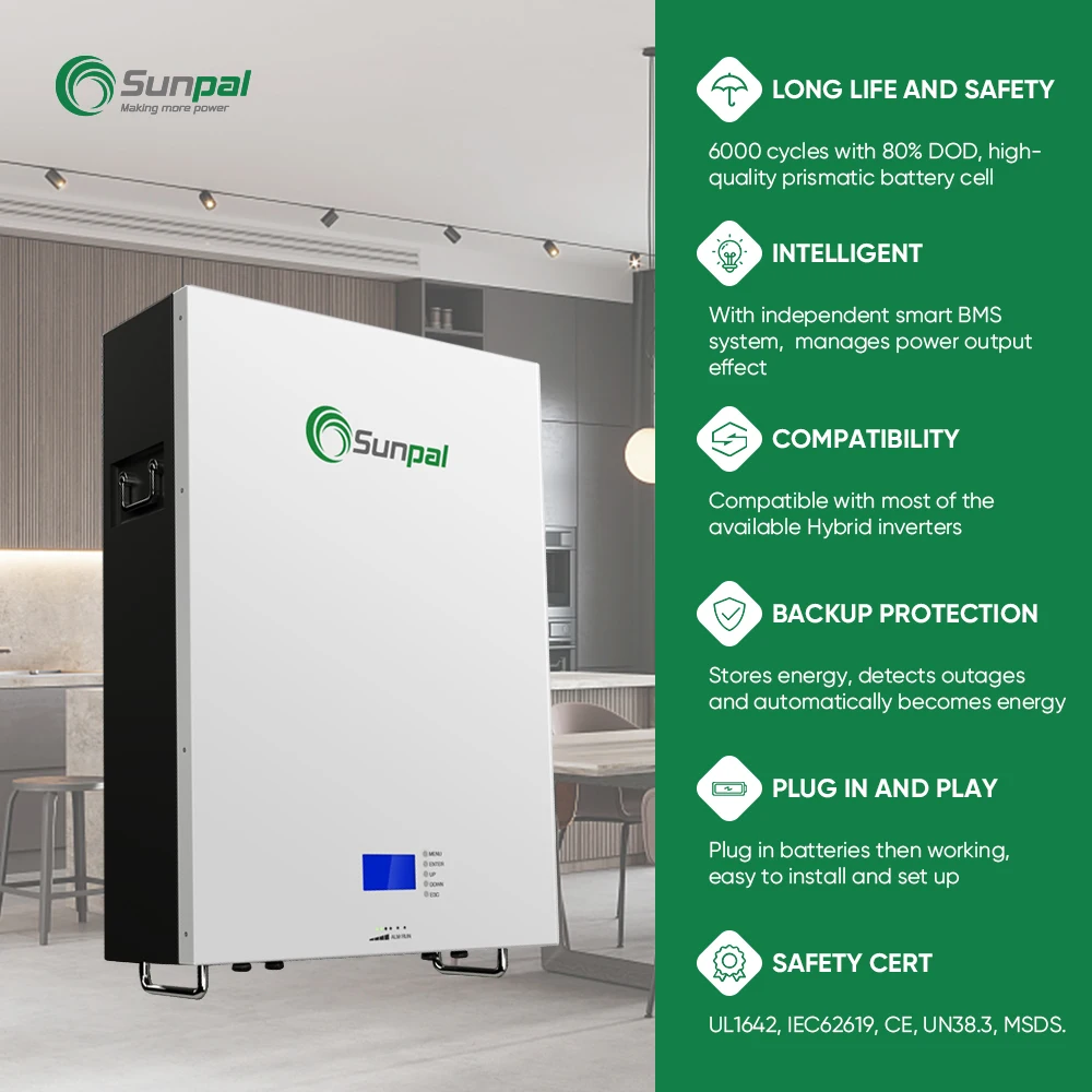 Sunpal Solar Energy System Home Kit 10Kva 8000Watt 5Kw Complete Domestic Hybrid Solar Panel System