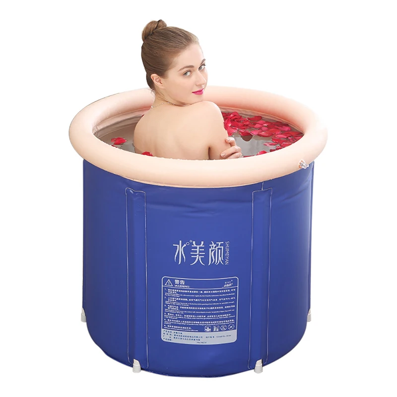 75*75cm Portable Fold Up spa gonflable icebath bath barrel hot tube Bathtub For Adults