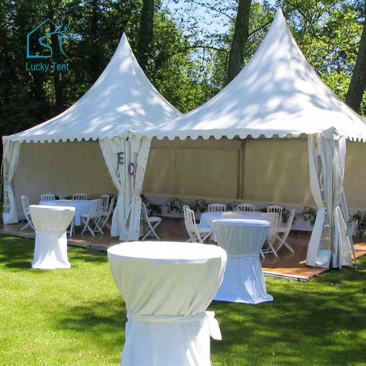 3 X 3M Aluminum Alloy Structure White Pvc Gazebo UV Resistant Event Pagoda Tent  For Rental