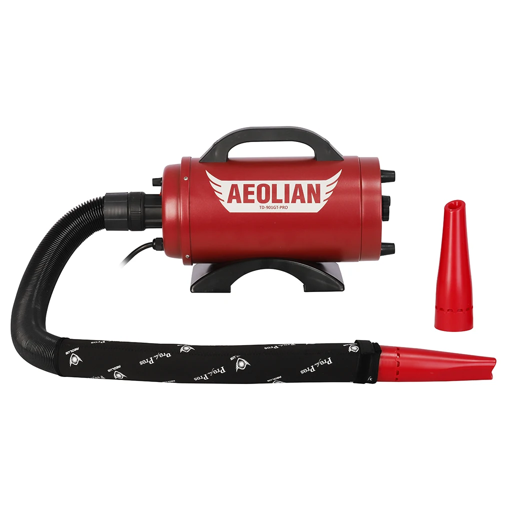 TD-901GT-PRO AMETEK Motor Pet Blower wind speed and temperature controls long service life pet grooming dryer