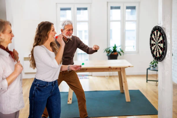 New Product ideas Cible de flechettes Indoor sporting dart board game steel dart board for customized gifts