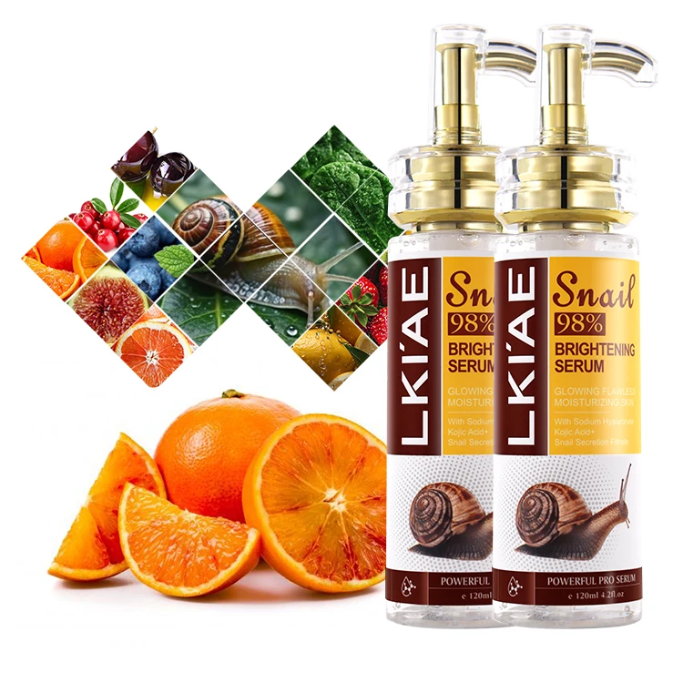 Private Label Snail secretion filtrate vitamin K smooth skin texture anti-redness resist aging facial serum