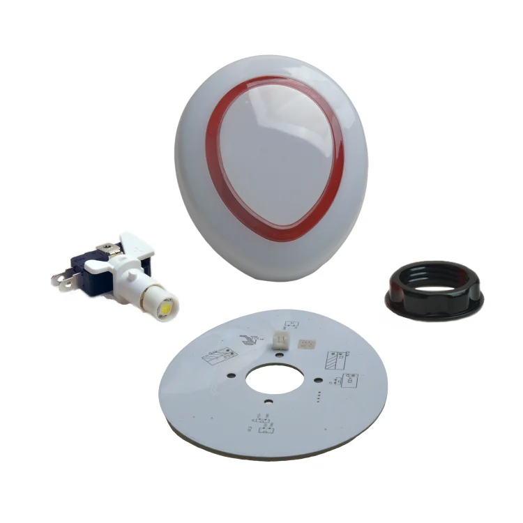 Large Size Seven Color Egg-shaped Turn Lamp illuminated LED Push Button for Arcade Game Machine