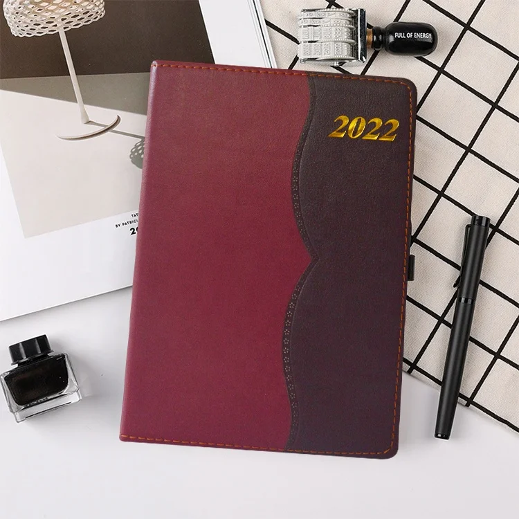 New Product Ideas 2021 Office Supplies 365 Days Planners 2022 Diary Agenda Leather Notebook Custom Logo Journal PU Hardcover ZHE