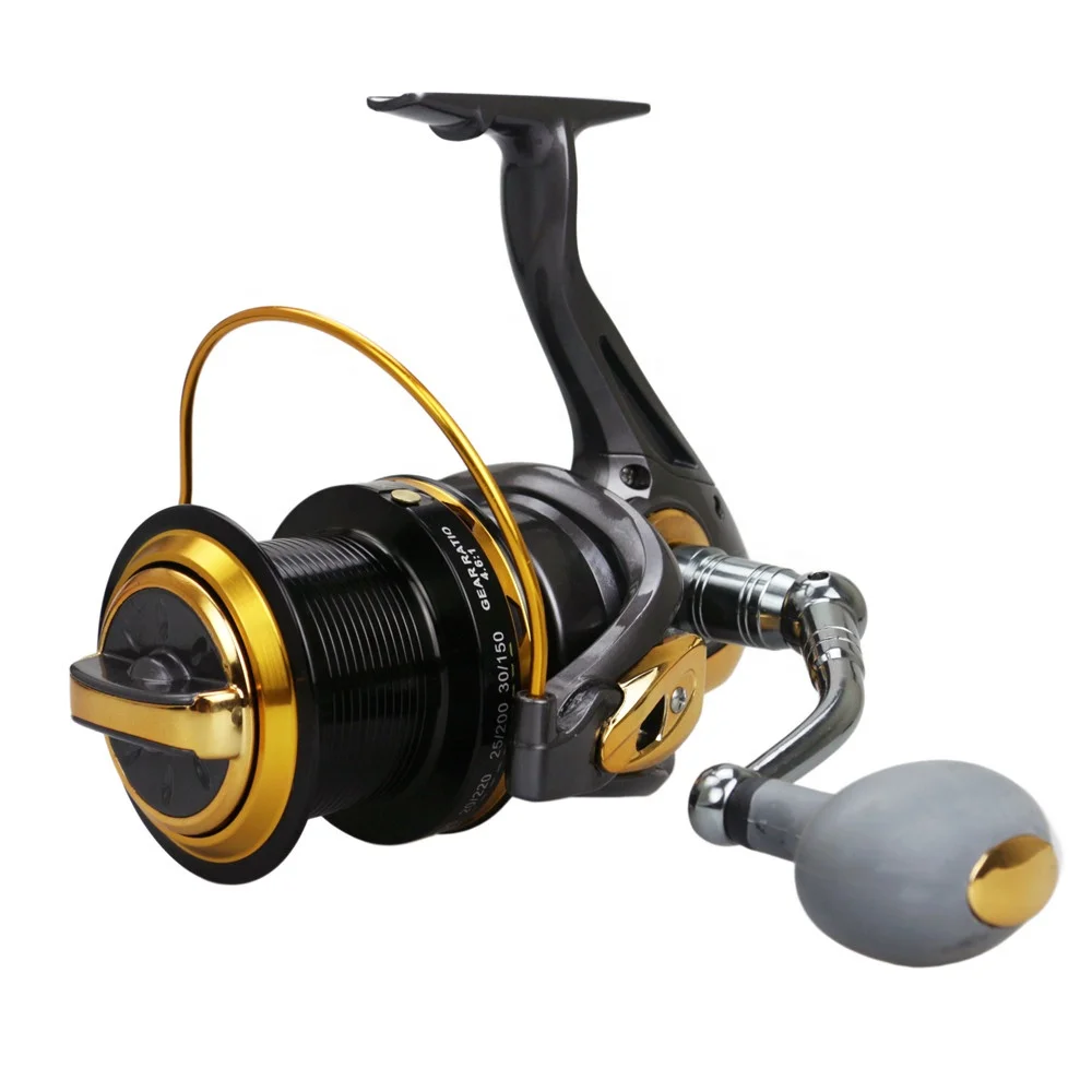 12+1 4.6:1Big Spool Capacity Gapless Sea Fishing Long Casting Spinning Fishing Reel Saltwater Fishing Reels