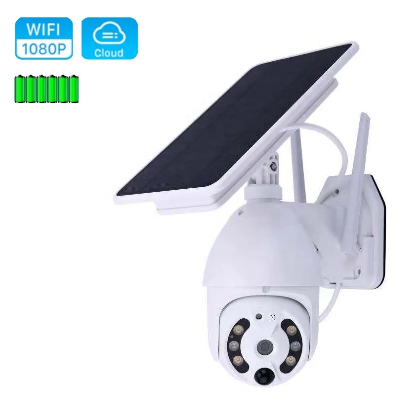 Wireless Solar Power Camera PIR Low Consumption 1080P PTZ Outdoor CCTV Wifi Camera