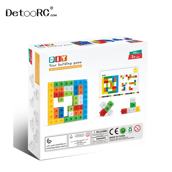 Detoo DIY STEM Educational toys Mathematical cube blocks for kids early learning diy building games