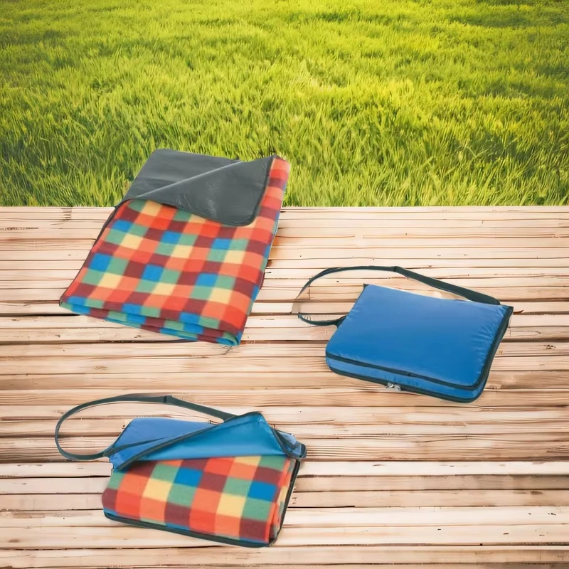 Пользовательские Открытый Портативный утолщенный машинный моющийся Водонепроницаемый Пляжный коврик для пикника