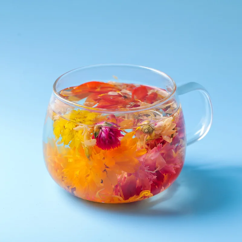 Chinese Organic Beautiful Flower Blooming Tea Ball With Puer Gift Pack Private Label Wholesale Price Detox Handmade