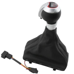 Hot sale new special car modified automatic with LED light + dust jacket metal gear shift head for Audi Q2L 2018-2022