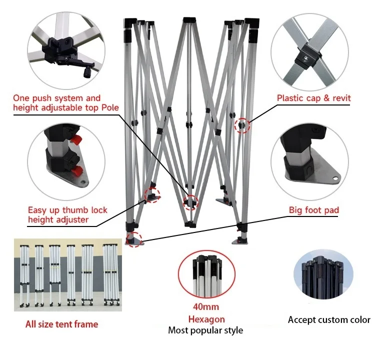 3x3m gazebo tent folding tent custom 10x10 ft dye sublimation print  tents for events