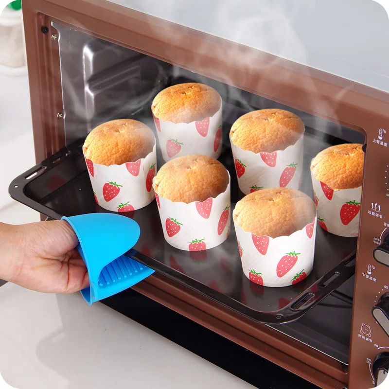  Hot Selling Colorful Safety Oven Mitts Silicone Pot Holder Kitchen Finger
