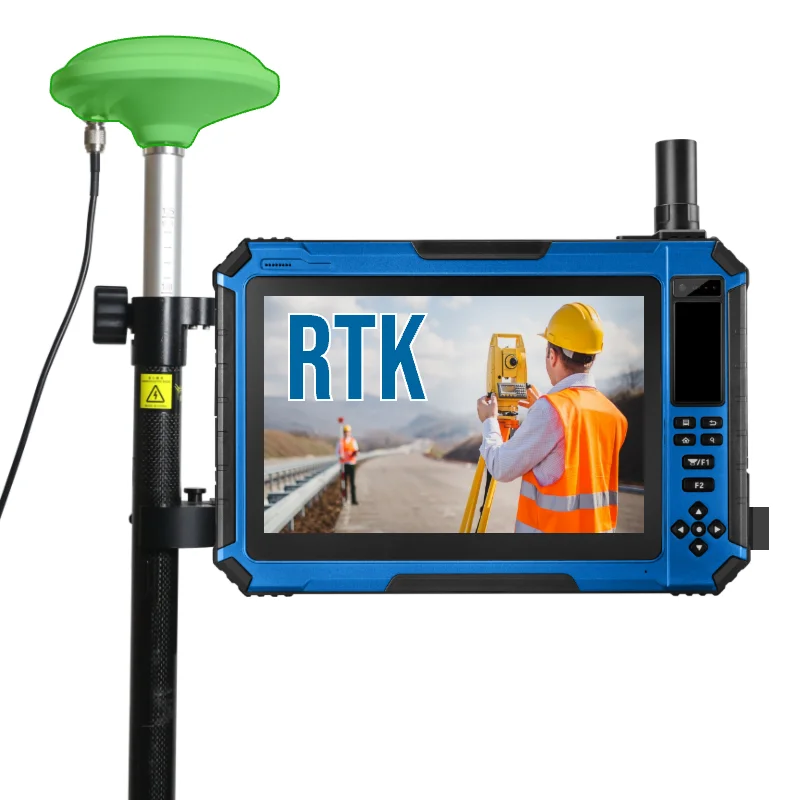 Hugercok G101F Высокоточный диапазон частот L1 L2 Rtk Gnss база Rover инструмент для наблюдения с прочным планшетным