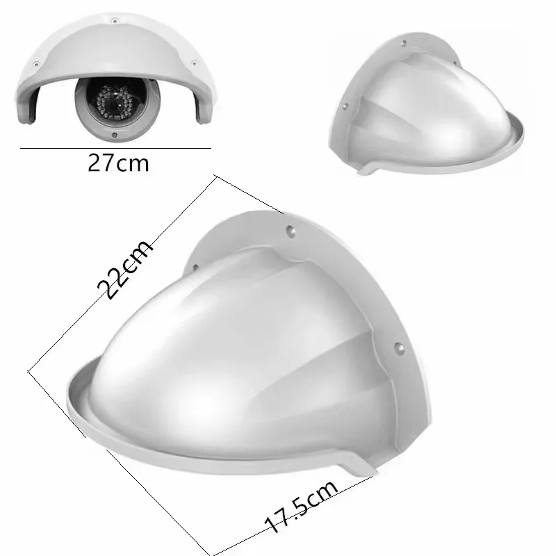 Custom Wall Mounting Rainproof CCTV Home Security Surveillance IP Cameras Lens Protective Cap Hood Cage Sun Rain Shade Cover