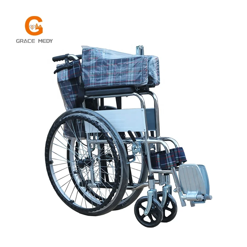 Wheel Chair Wheels Attachments Active Light Weight Manual Folding Hospital Wheelchair for The Disabled in Kuwait