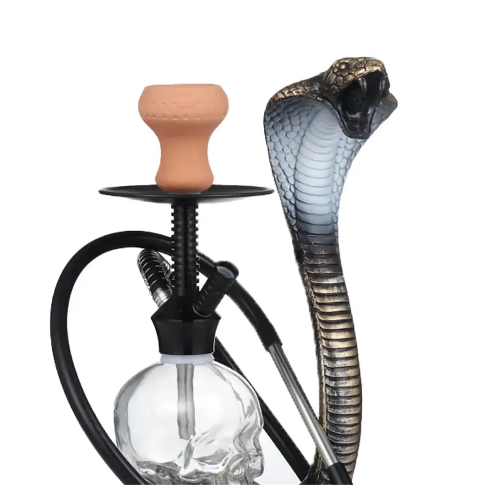Cobra Hookah Snake Hookah Set Aluminum Shisha with Chicha Bol Tuyau all Accessories