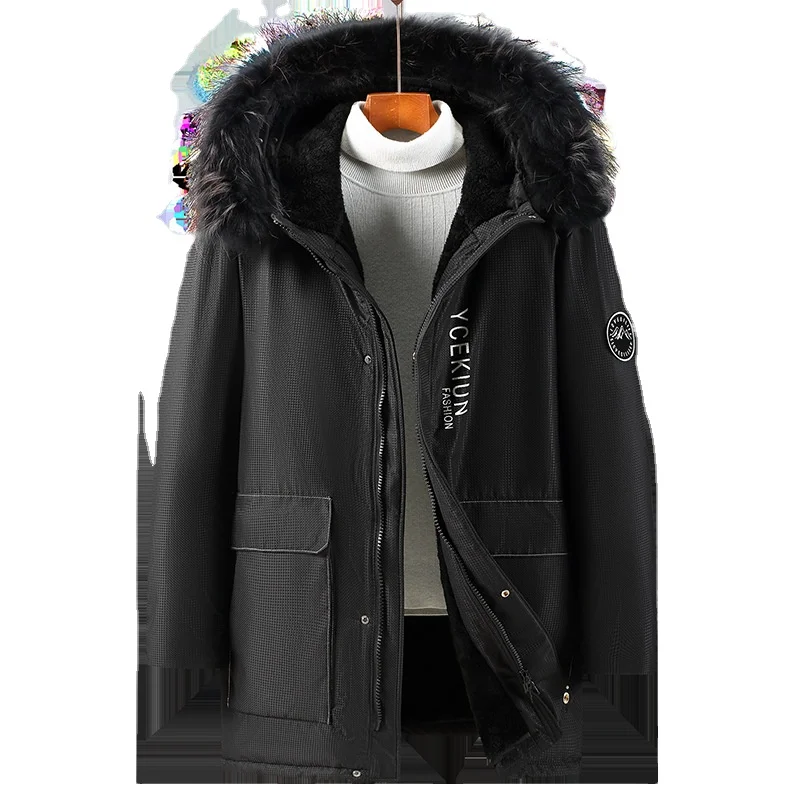 Wholesale sale plus fat plus size winter coat pie to overcome plus cashmere thickened cotton-padded coat grow in the cold 400 ca