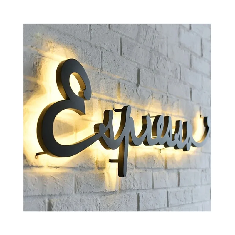 Custom Business Logo ,3D Logo, illuminated Signs, Beauty Salon Decor, Light Sign Custom, Light up Signs, Metal Sign Outdoor