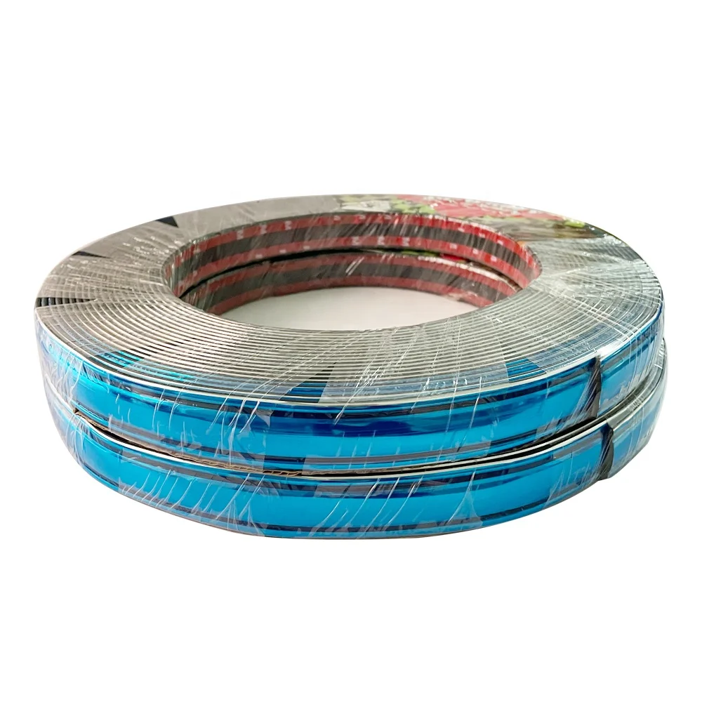 25 мм/35 мм/45 мм Мягкие гибкие защитные пленки для кузова автомобиля, защита от столкновений, декоративные хромированные полосы для автомобиля