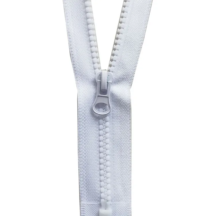 Manufacturer Wholesale 5# resin Zipper Long Chain High Quality Auto Lock Open-end Sustainable zipper For Garment