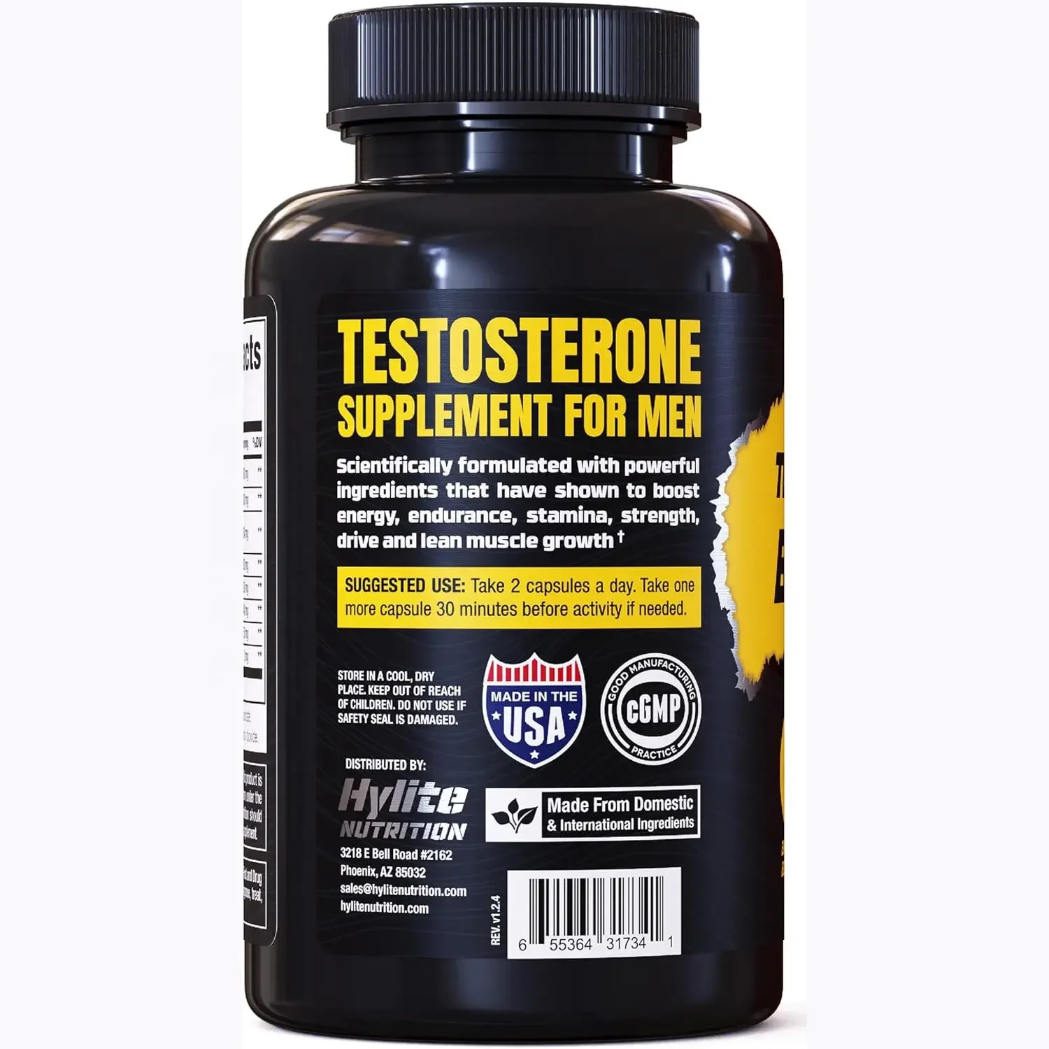 OEM/ODM Private Label Testosterones Capsules Energy Booster Enhanced Drive Support Muscle Supplements for Men