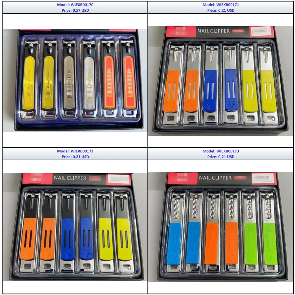 Nail Trimmers Wholesale 12pcs/box Manicure Set Pedicure Care Tools Popular Professional Gold Metal Alloy Nail Clipper Kit