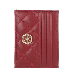 Slim Minimalist Card Holder Wallet Case Ladies Money Wallet Mini Coin Pockets Leather Card Bag