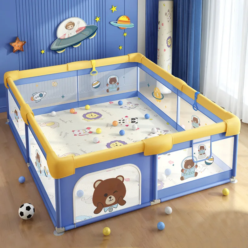 Fences For Kids Colorful Portable Baby Playpen Easy To Assemble Foldable Playpen For Babies And Toddlers