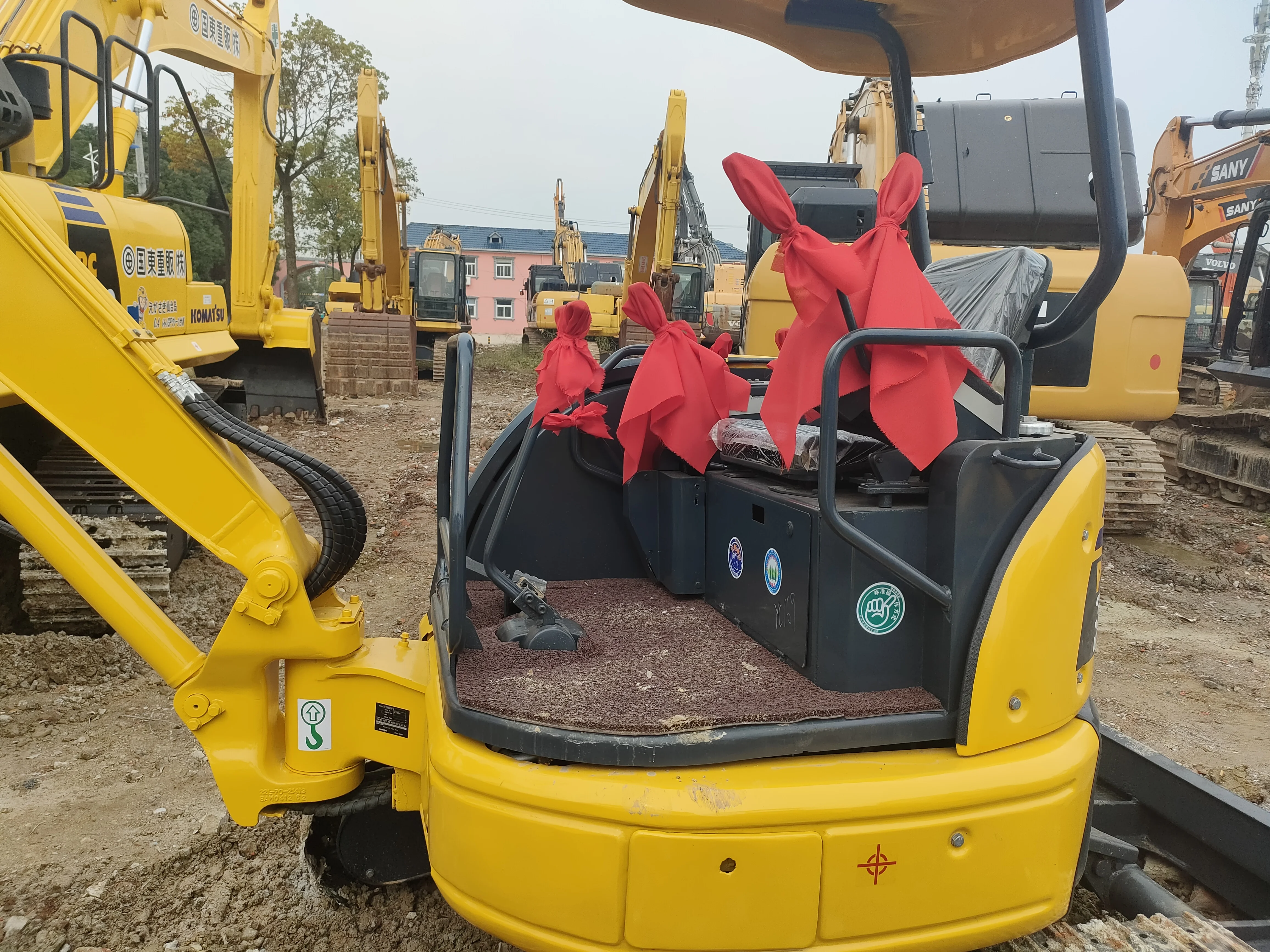 Лучшее качество PC35-2 б/у мини-экскаватор Komatsu Землеройная техника в хорошем состоянии