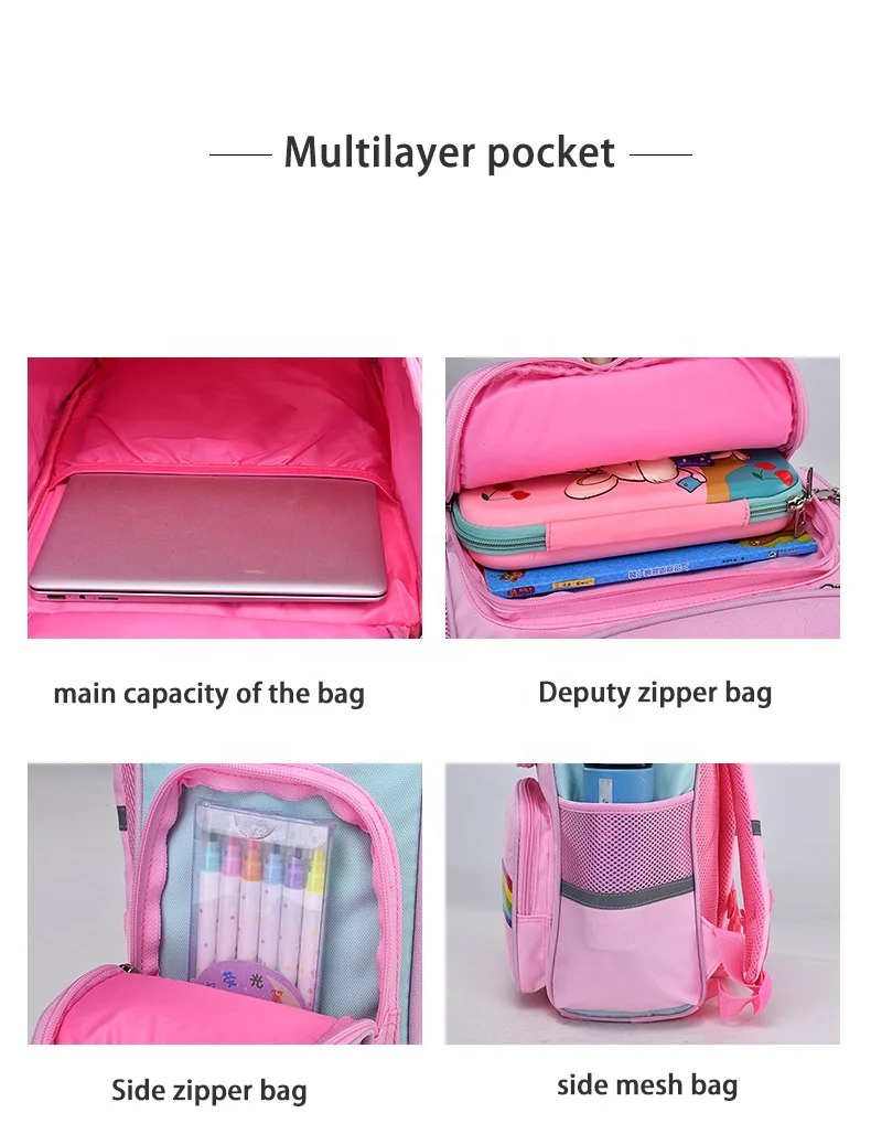 Школьные ранцы с единорогом для детей, детские рюкзаки, Удобная дорожная сумка для учебников, рюкзак для 2021