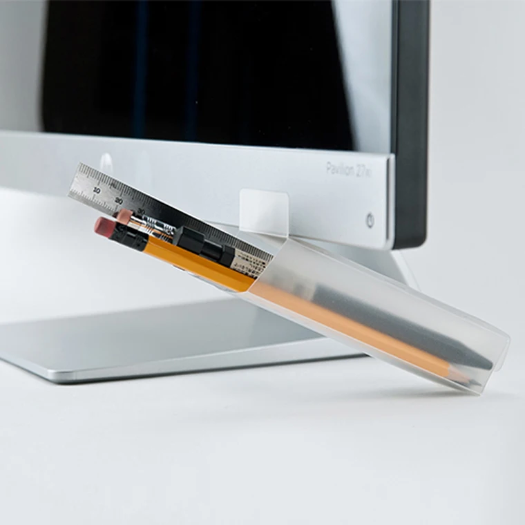 creative Paste pen holder under the desktop monitor Desk stationery pen storage box