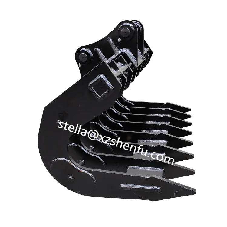 High-strength Wearable Steel Excavator Root Rake Tilting Rake Stick Rake