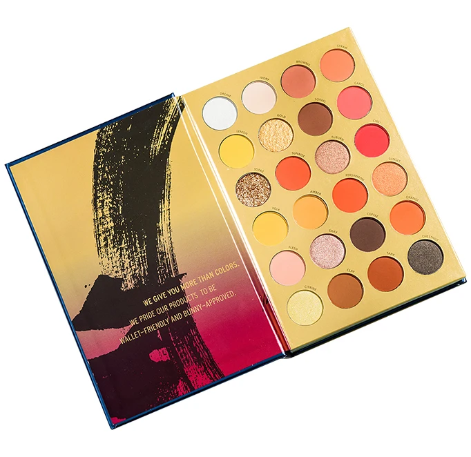 Newest Cosmetics Wholesale 72 Color Shimmer Glitter Makeup Eyeshadow Palette Private Label Eye Shadow Book