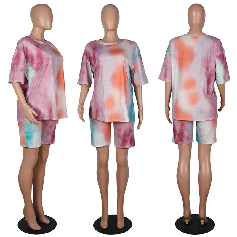 2021 Summer two-piece suit clothes new women leisure sports summer clothes ladies shorts