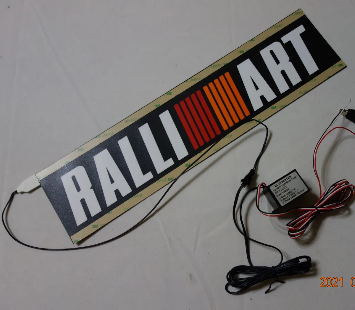 High brightness & Good quality 400mmX100mm DC12V Brake Flashing el car sticker