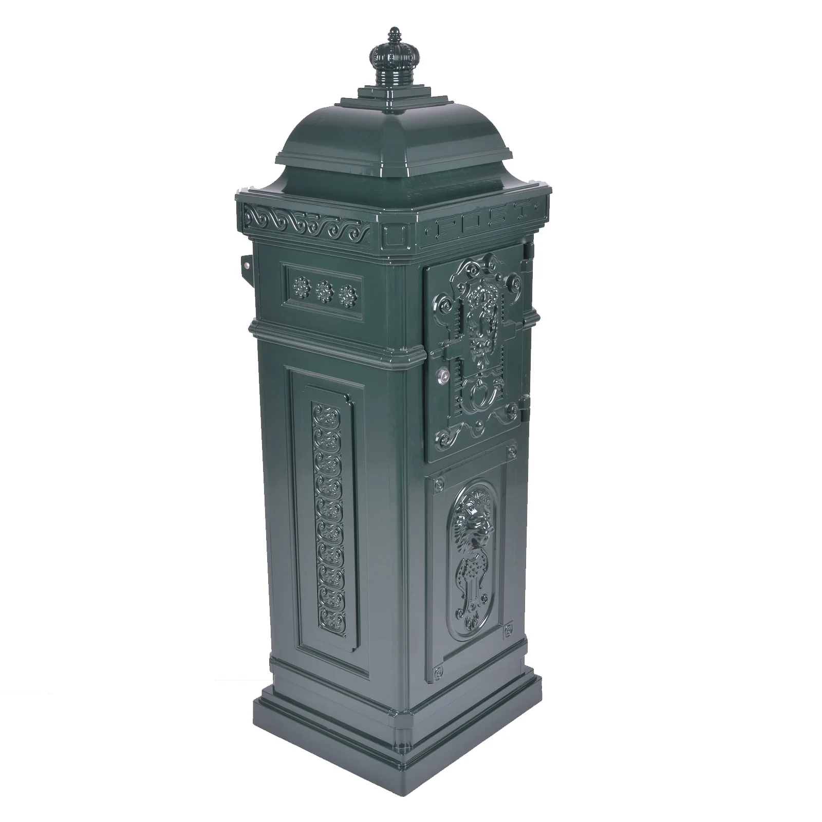 unique letterbox die cut cast aluminum mailbox boxes outdoor Locking Aluminum letterbox outdoor aluminum mailbox post box