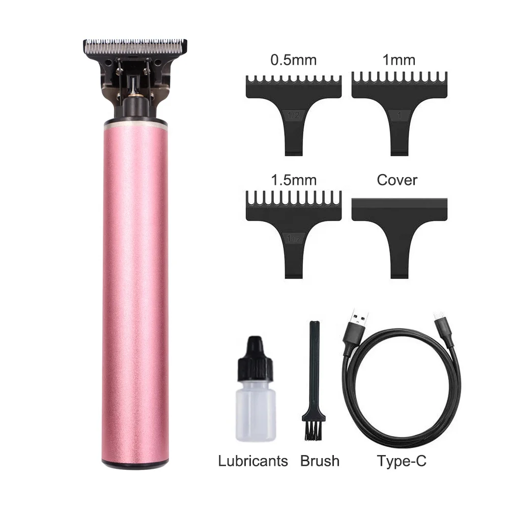 Waterproof Vintage T9 Trimmer Shaving Machine Hair Clipper for Barber Professional Hair Cutting with USB Power