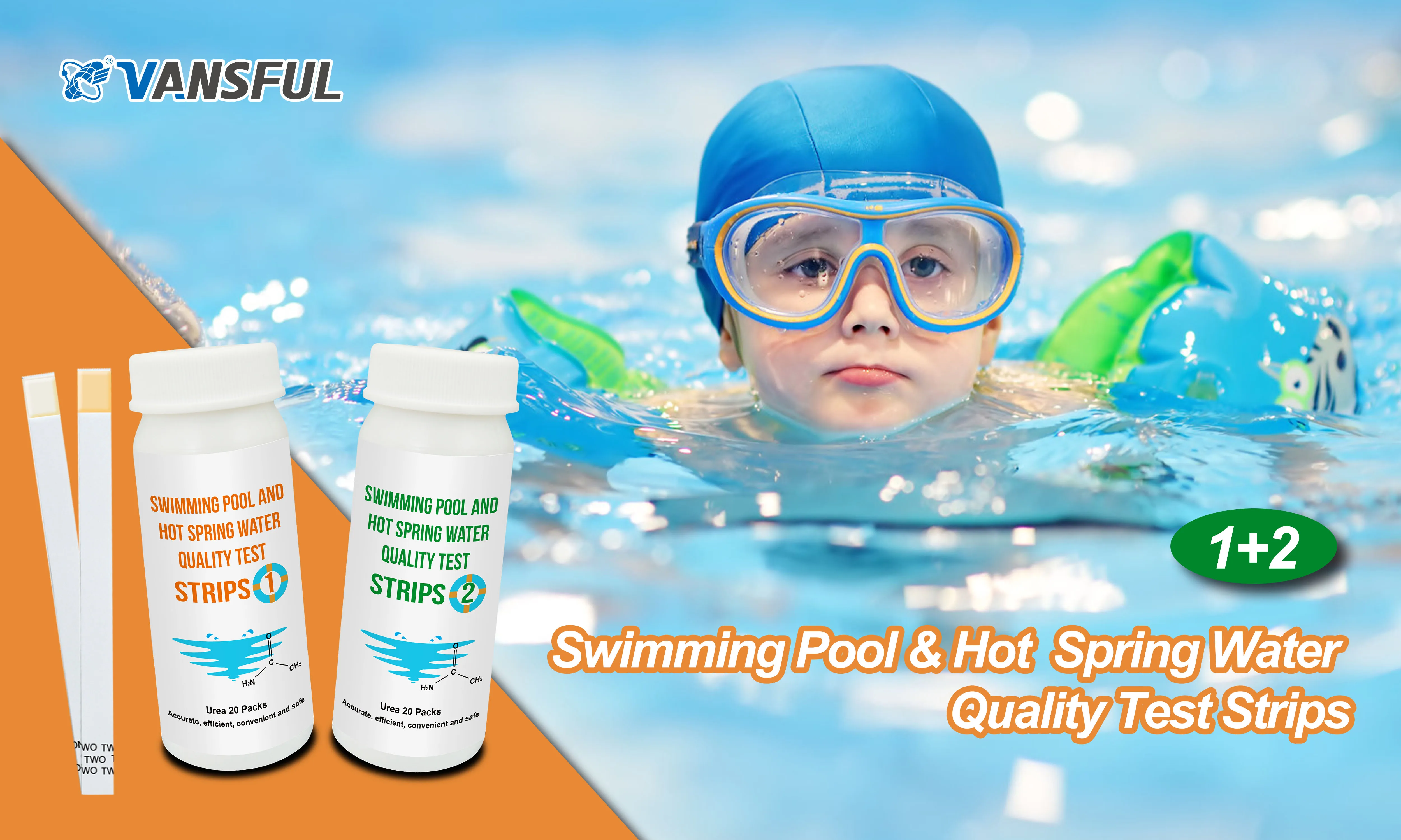 20 pcs urea test strips for swimming pool to detect
