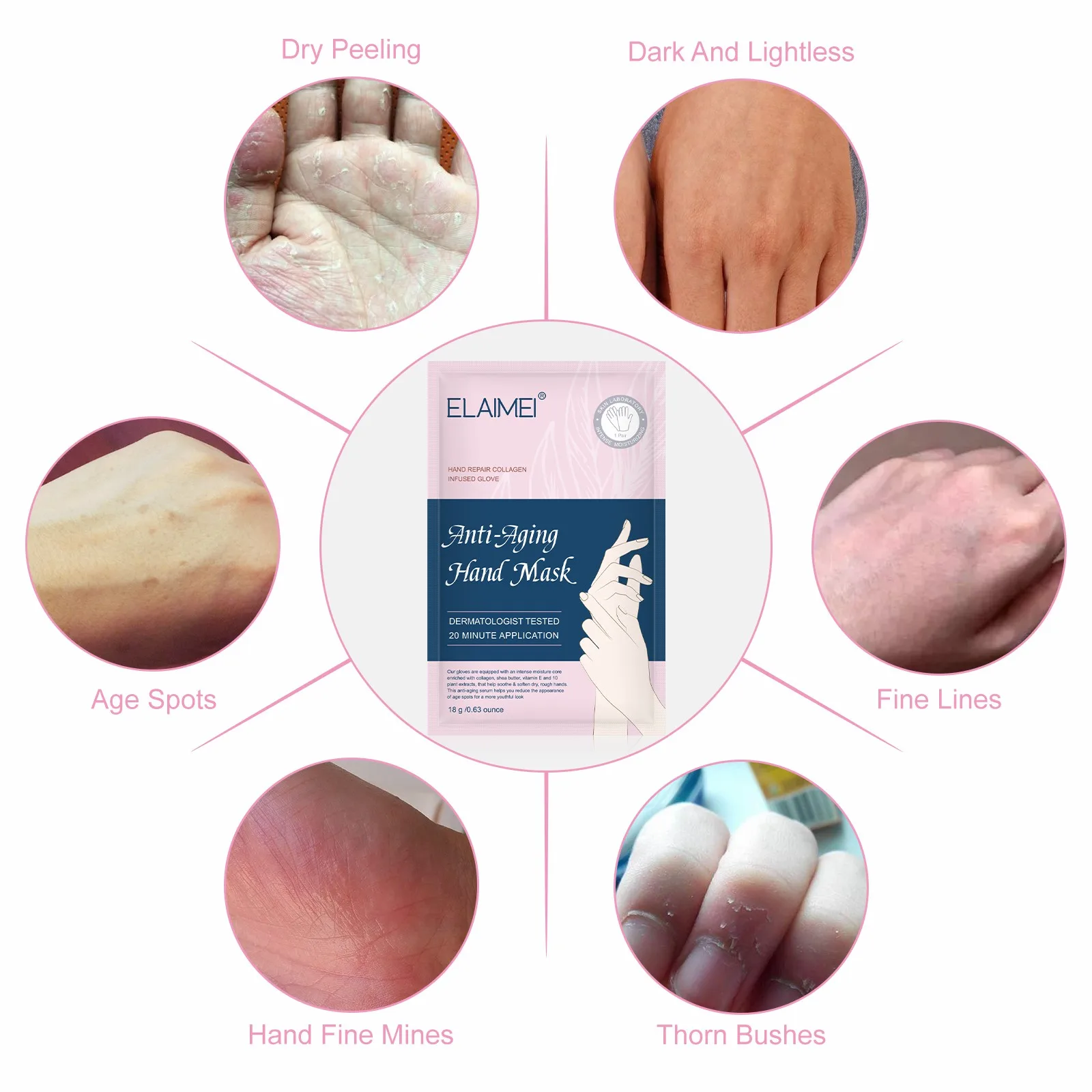 Moisturizing Nourishing Exfoliating Collagen Infused Gloves And Mask