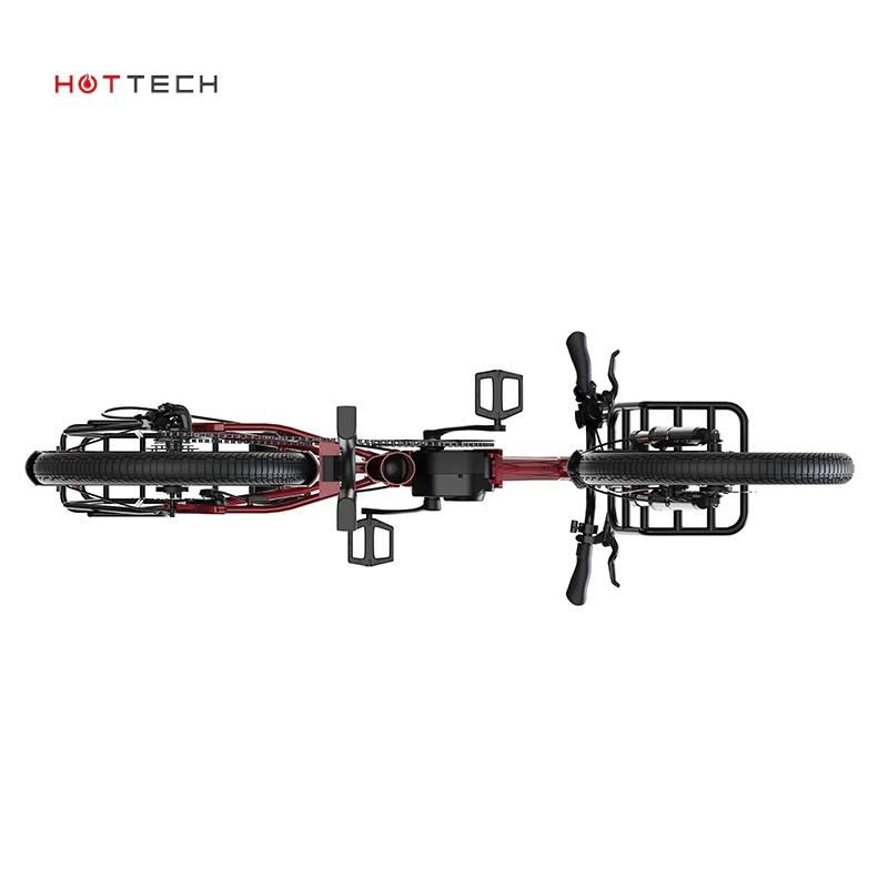 HOTTECH Professional Factory 20 inch 36V cargo electric bicycle cargo e-bike frame steel