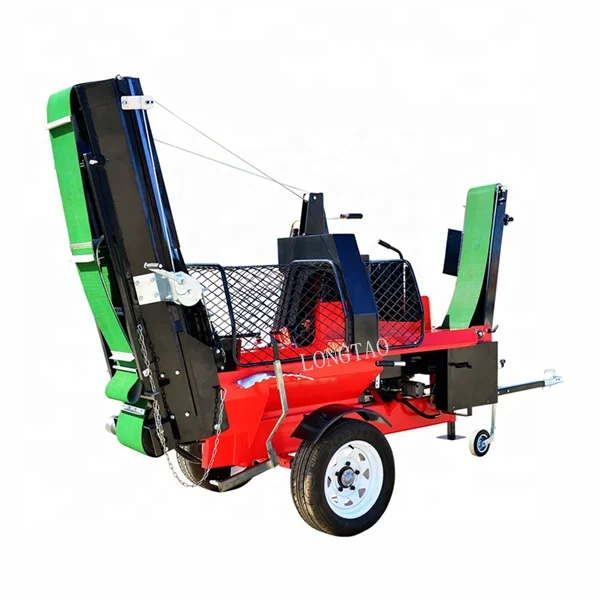 Best quality 15ton 20ton 30ton hydraulic electric starter wood log splitter automatic firewood processor for sale