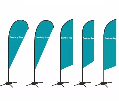 Advertising Flying Wind Custom Printing Feather Flag Banner For Outdoor Promotion