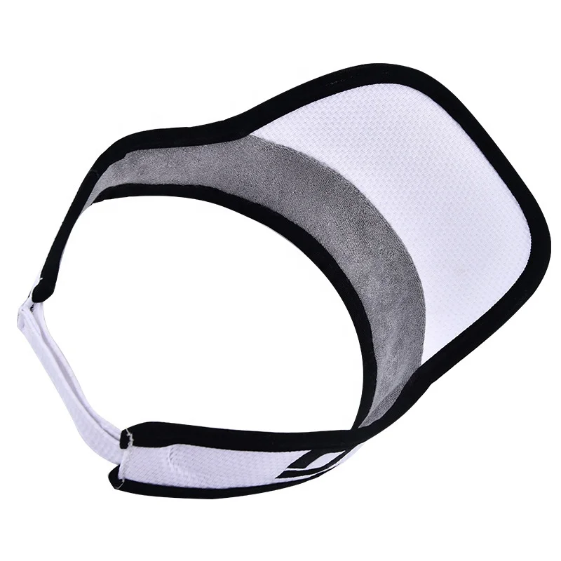 Polyester lightweight sports running visor with custom logo